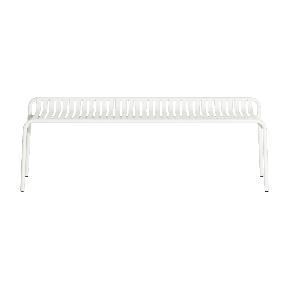 Banc de jardin sans dossier blanc 156 x 48 cm Week-end - The Cool Republic