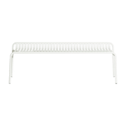 Banc de jardin sans dossier blanc 156 x 48 cm Week-end - The Cool Republic