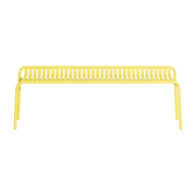 Banc de jardin sans dossier jaune 156 x 48 cm Week-end - The Cool Republic