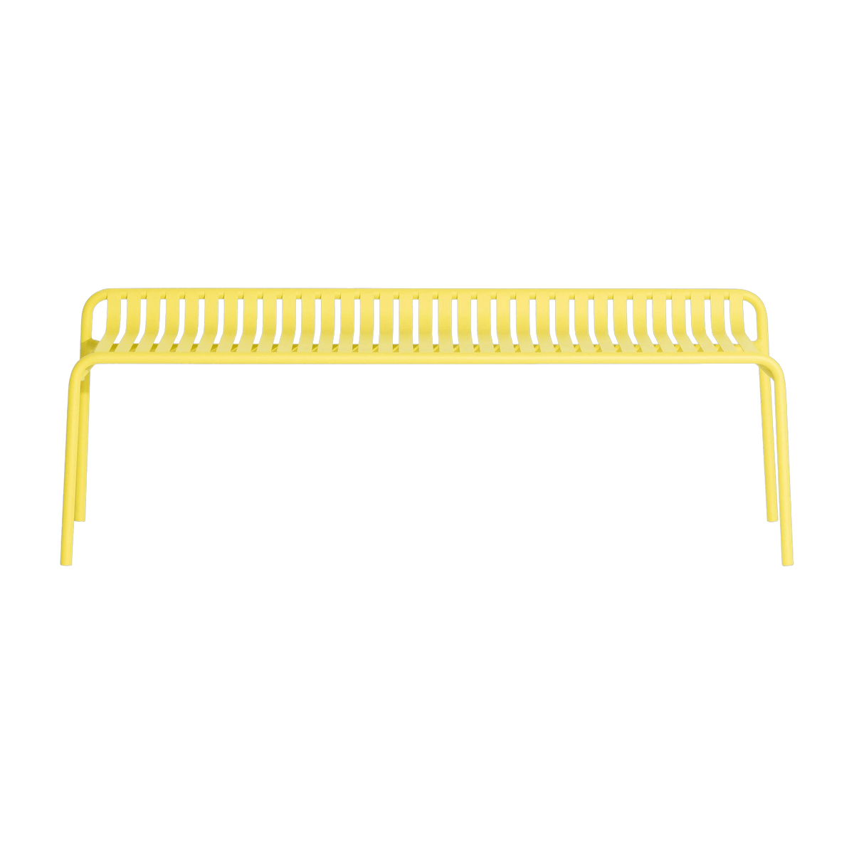 Banc de jardin sans dossier jaune 156 x 48 cm Week-end - The Cool Republic