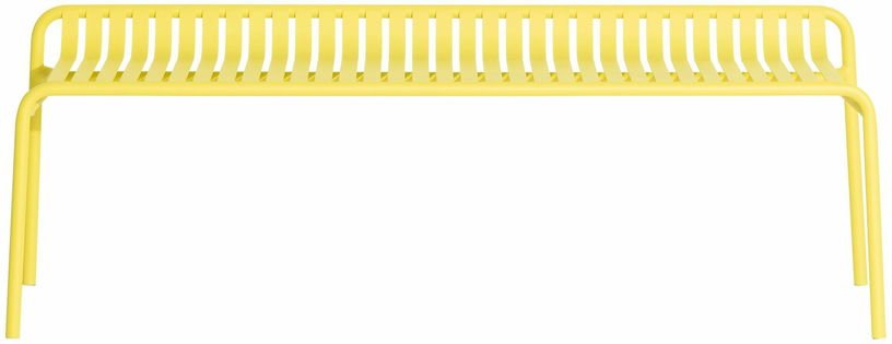 Banc de jardin sans dossier jaune 156 x 48 cm Week - end - The Cool Republic