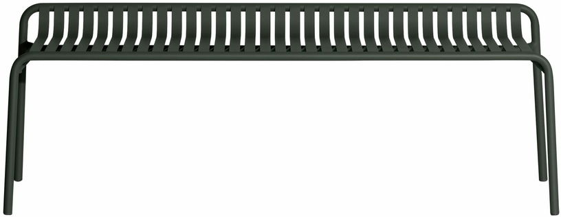 Banc de jardin sans dossier noir 156 x 48 cm Week - end - The Cool Republic