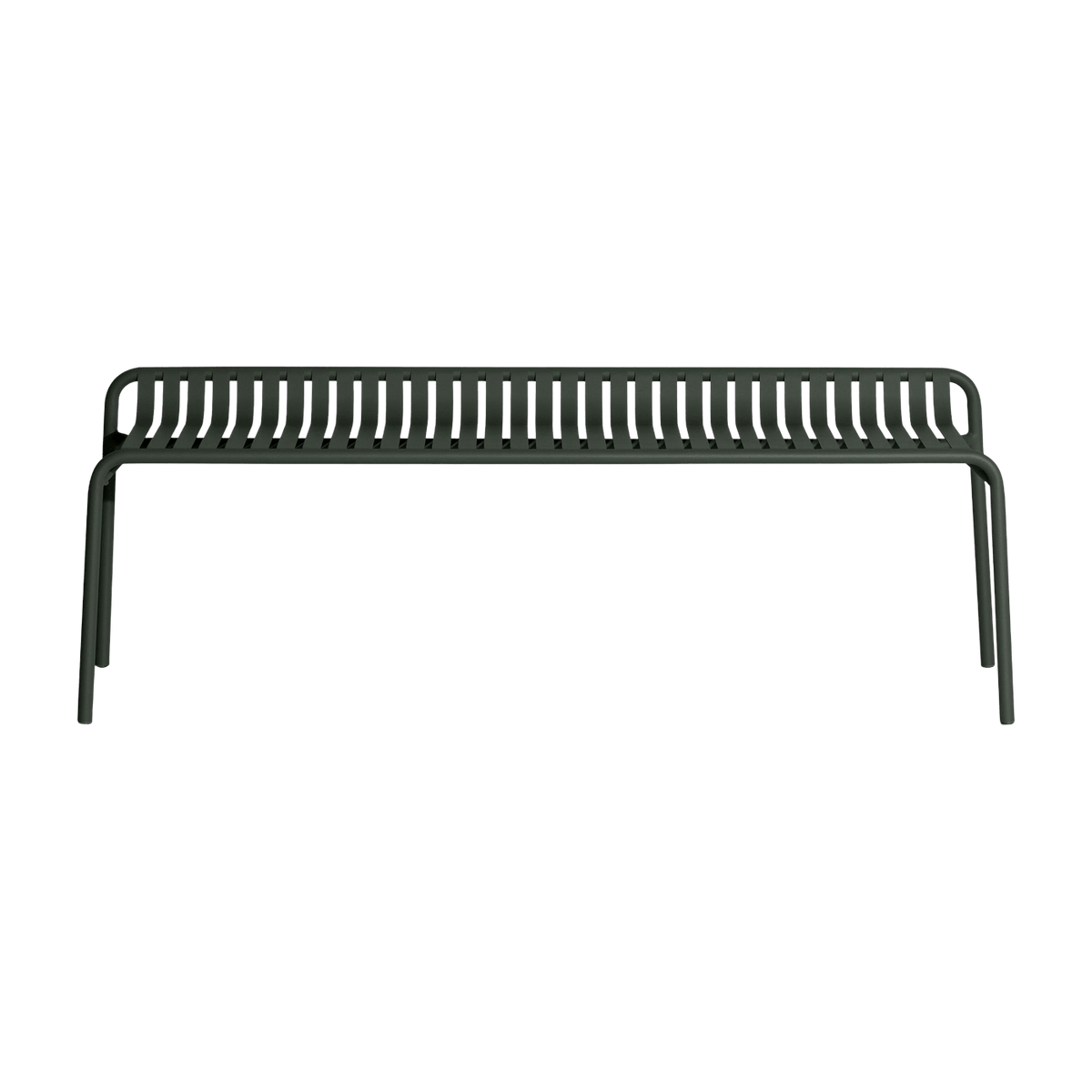 Banc de jardin sans dossier noir 156 x 48 cm Week-end - The Cool Republic