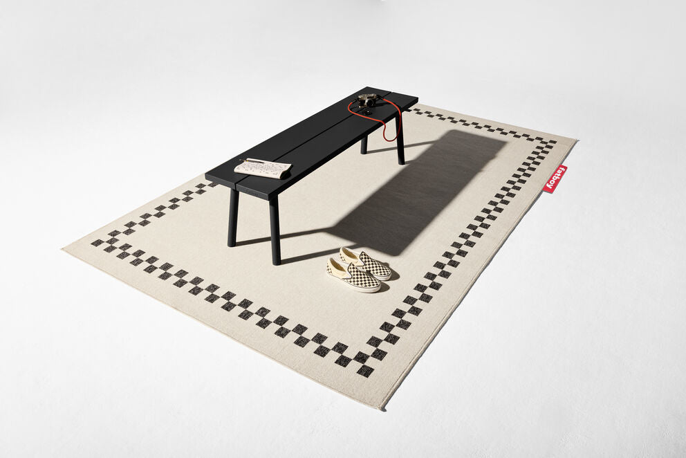 Banc d'extérieur en aluminium noir 160x40x46,5cm Fred's - Fatboy - The Cool Republic