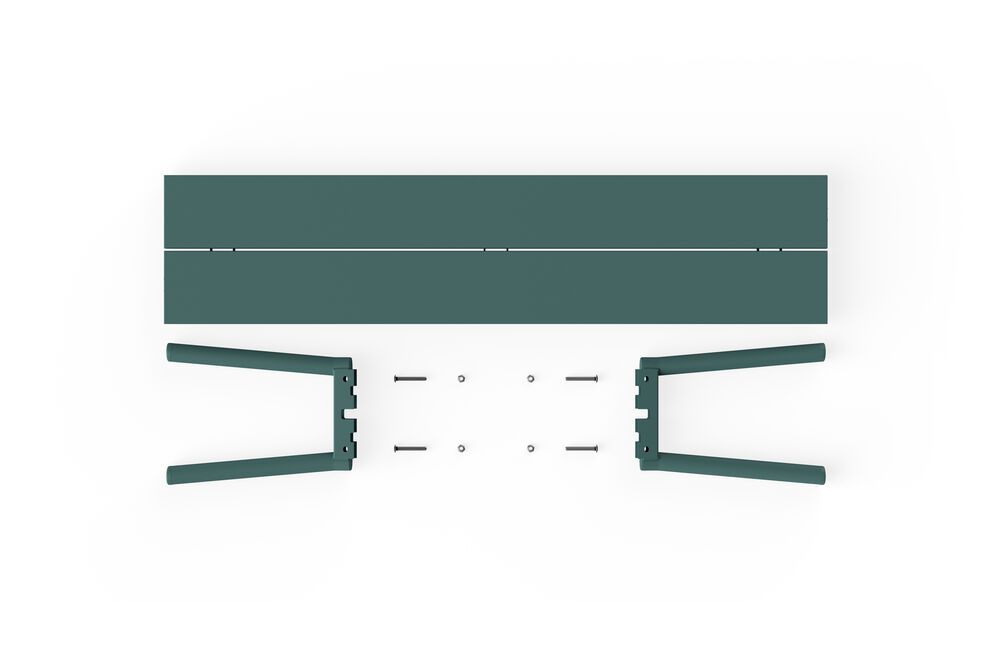 Banc d'extérieur en aluminium vert 160x40x46,5cm Fred's - Fatboy - The Cool Republic