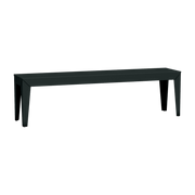 Banc en acier mat anthracite 160 cm Zef - Matière Grise - The Cool Republic