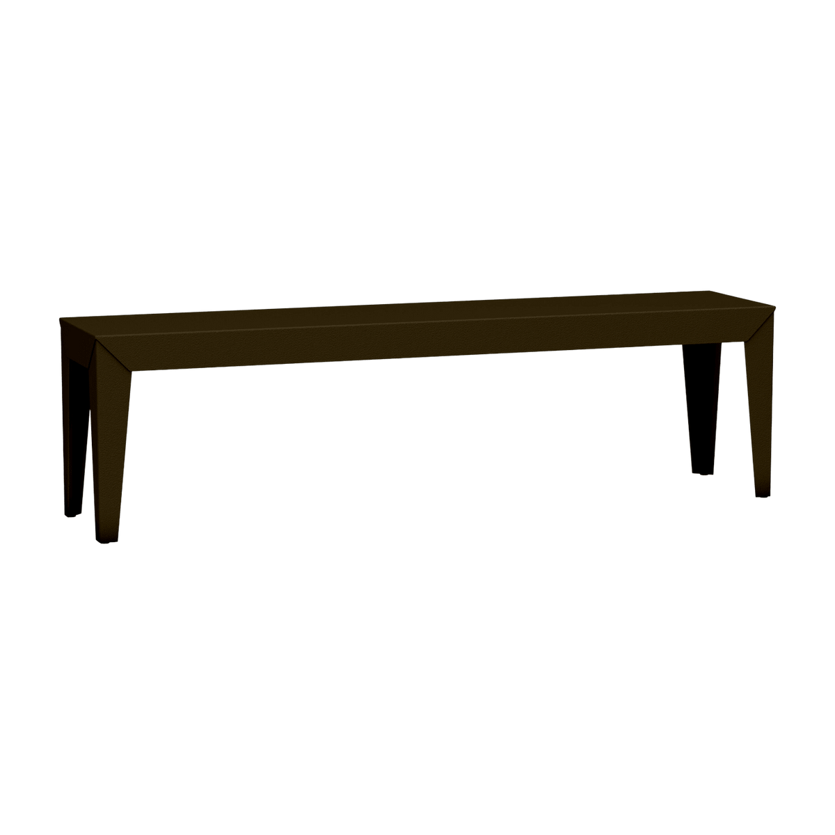 Banc en acier mat bronze 160 cm Zef - Matière Grise - The Cool Republic