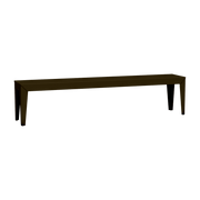 Banc en acier mat bronze 195 cm Zef - Matière Grise - The Cool Republic