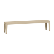 Banc en acier mat crème 195 cm Zef - Matière Grise - The Cool Republic