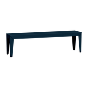 Banc en acier mat denim 160 cm Zef - Matière Grise - The Cool Republic
