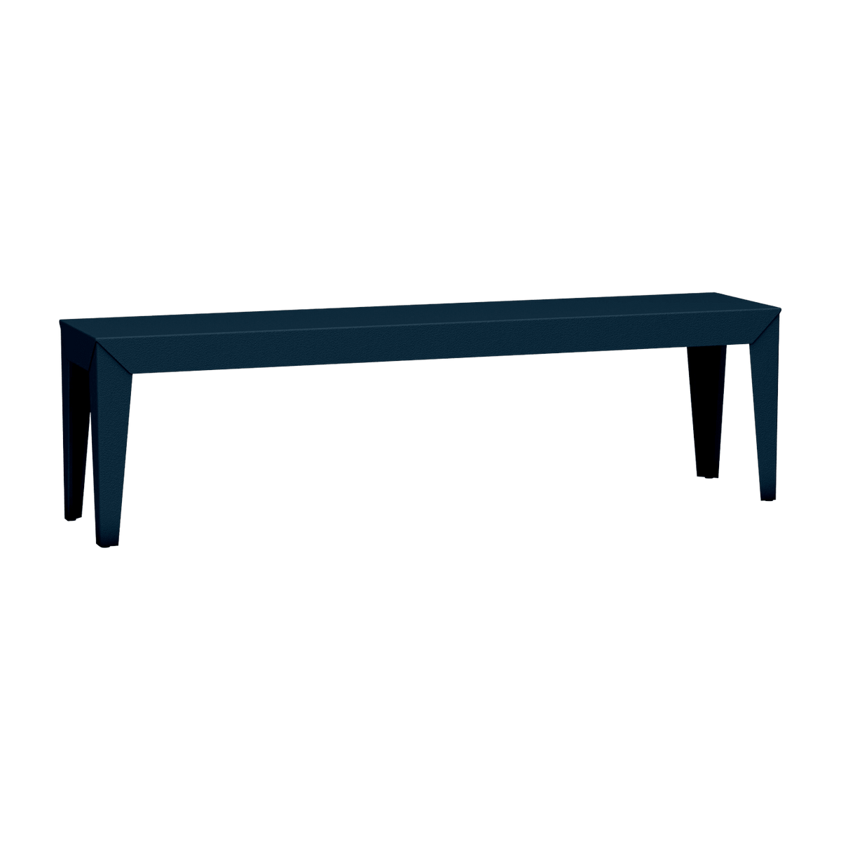 Banc en acier mat denim 160 cm Zef - Matière Grise - The Cool Republic