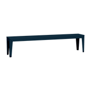 Banc en acier mat denim 195 cm Zef - Matière Grise - The Cool Republic