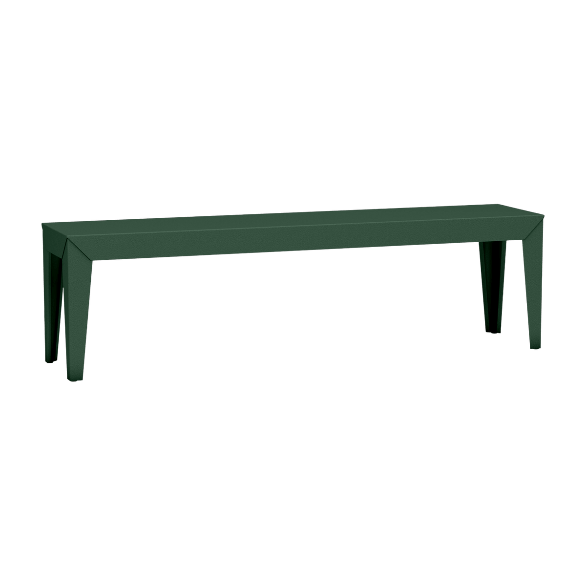 Banc en acier mat olive 160 cm Zef - Matière Grise - The Cool Republic