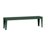 Banc en acier mat olive 160 cm Zef - Matière Grise - The Cool Republic