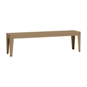 Banc en acier mat sable 160 cm Zef - Matière Grise - The Cool Republic