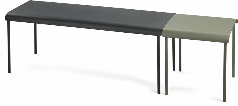 Banc en aluminium noir August - Serax - The Cool Republic