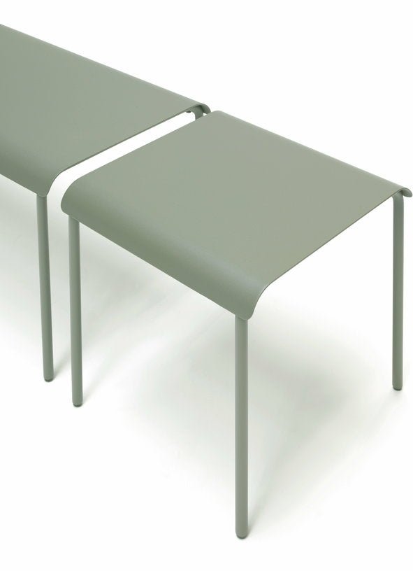 Banc en aluminium vert August - Serax - The Cool Republic