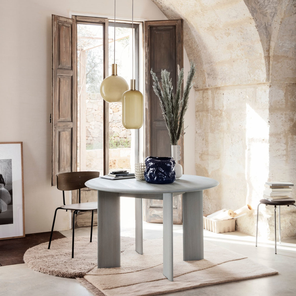 Banc en bois blanc huilé Bevel - Ferm Living - The Cool Republic