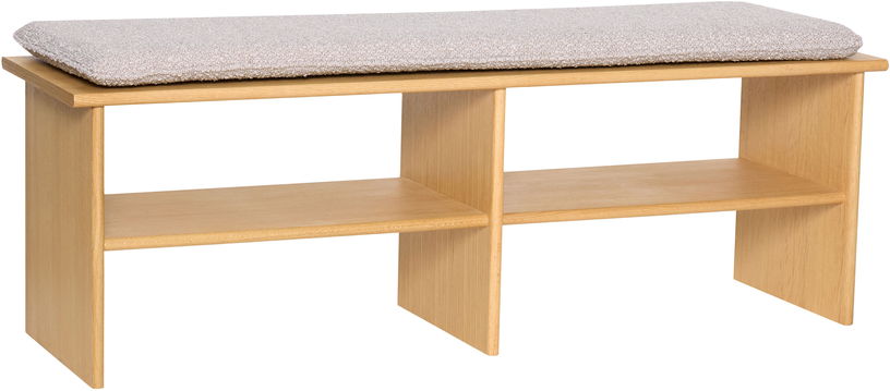 Banc en bois de chêne 132x40x47cm Layer - Hübsch - The Cool Republic