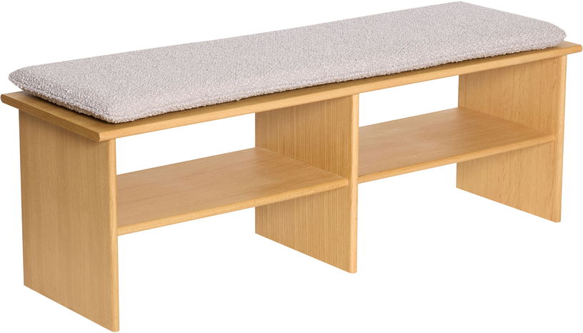 Banc en bois de chêne 132x40x47cm Layer - Hübsch - The Cool Republic