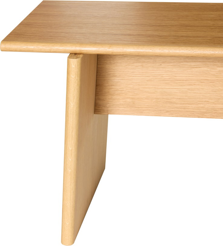 Banc en bois de chêne 180x44x48cm Baenk - Hübsch
