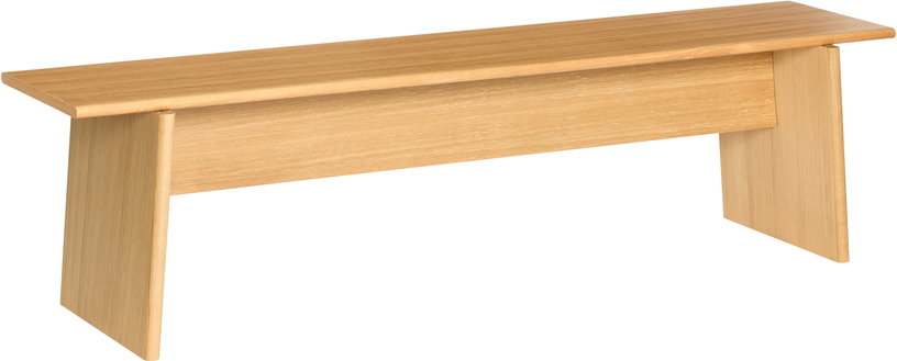 Banc en bois de chêne 180x44x48cm Baenk - Hübsch