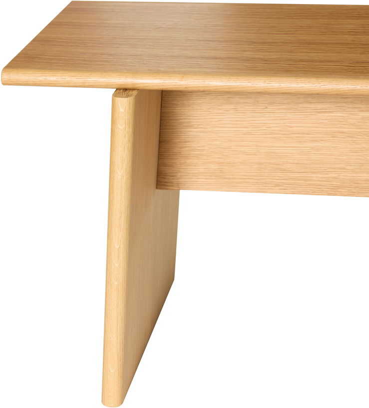 Banc en bois de chêne 180x44x48cm Baenk - Hübsch