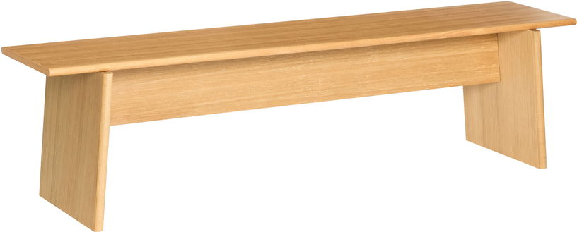 Banc en bois de chêne 180x44x48cm Baenk - Hübsch