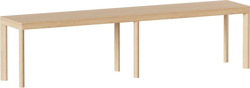 Banc en bois de chêne naturel Galta 180 - Kann Design - The Cool Republic