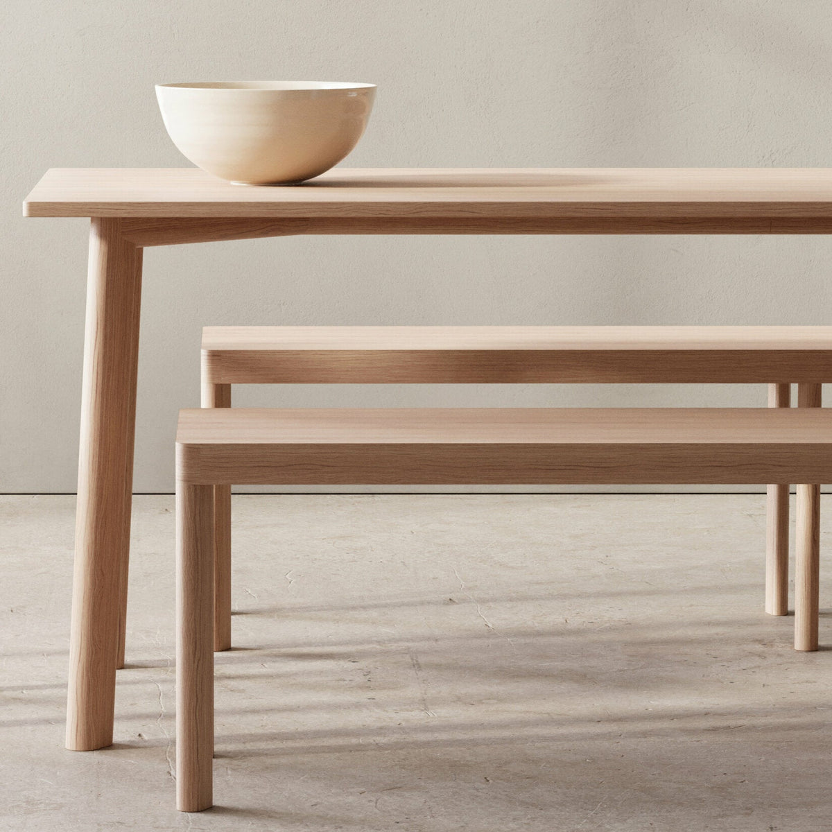 Banc en bois de chêne naturel Galta 180 - Kann Design - The Cool Republic
