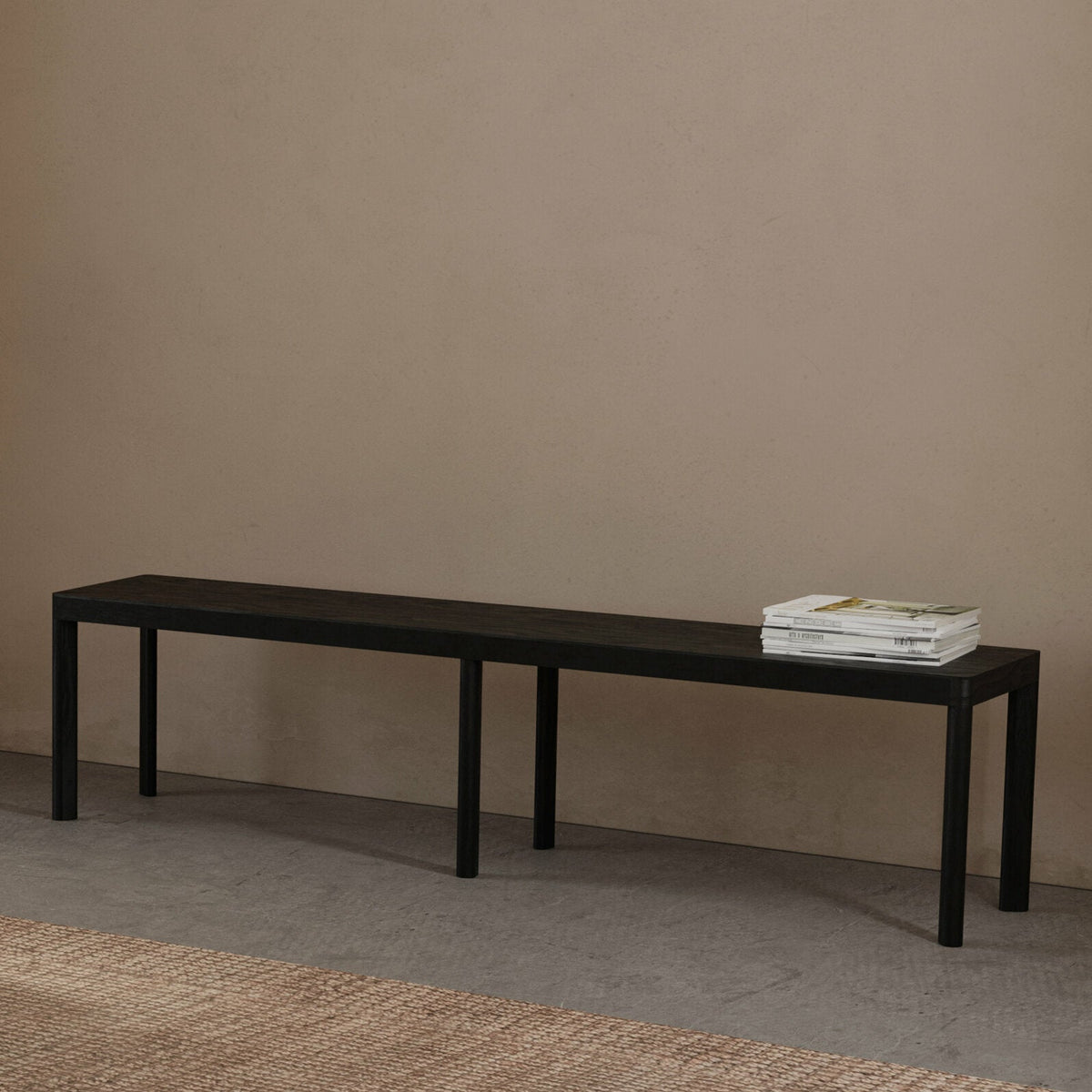Banc en bois de chêne noir Galta 180 - Kann Design - The Cool Republic