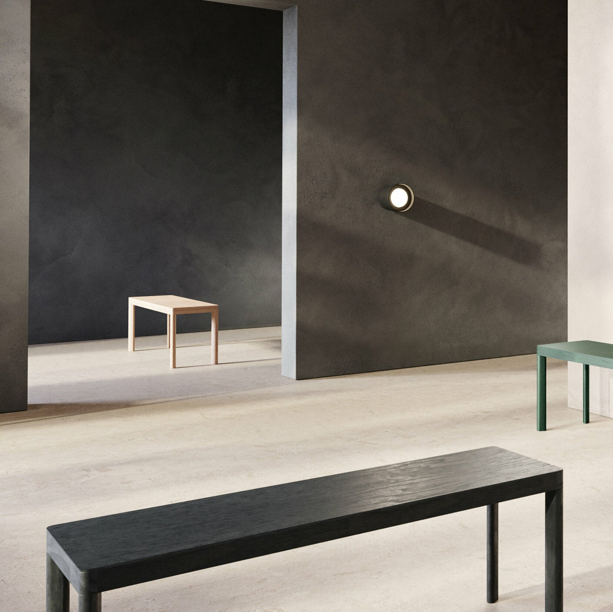 Banc en bois de chêne vert Galta 120 - Kann Design - The Cool Republic
