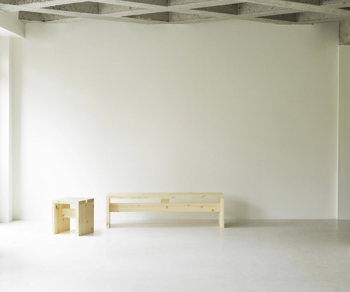 Pine wood bench 160 x 40 cm Stretch - Normann Copenhagen - The Cool Republic