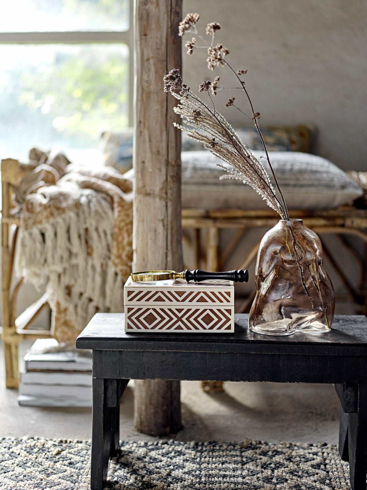 Banc en cannage Pammi - Bloomingville - The Cool Republic