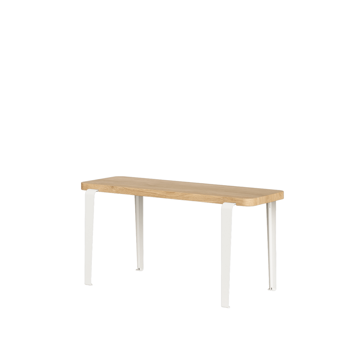 Banc en chêne et acier blanc crème 90x30cm Lou - TIPTOE - The Cool Republic