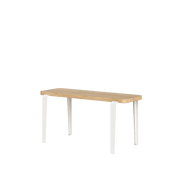 Banc en chêne et acier blanc crème 90x30cm Lou - TIPTOE - The Cool Republic