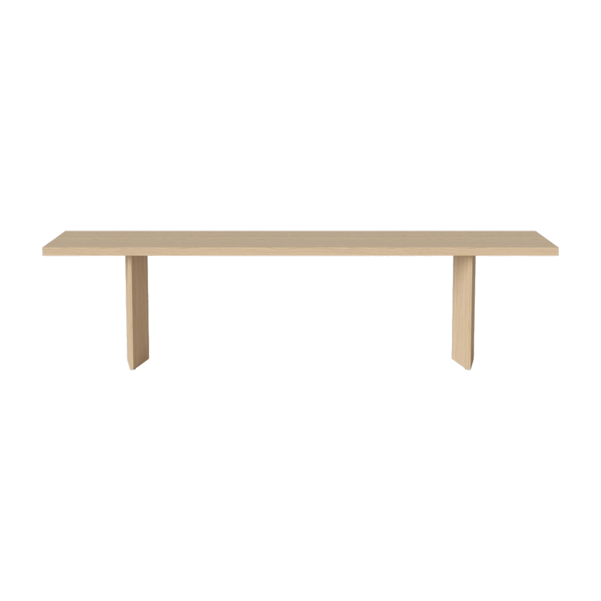 Banc en chêne huilé pigmenté blanc 180 cm Alp - Bolia - The Cool Republic