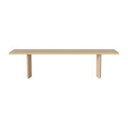 Banc en chêne huilé pigmenté blanc 180 cm Alp - Bolia - The Cool Republic