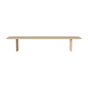 Banc en chêne massif huilé pigmenté blanc 240 cm Alp - Bolia - The Cool Republic