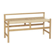 Banc en chêne naturel 100 x 41 x 55 cm Heritage - Hübsch - The Cool Republic