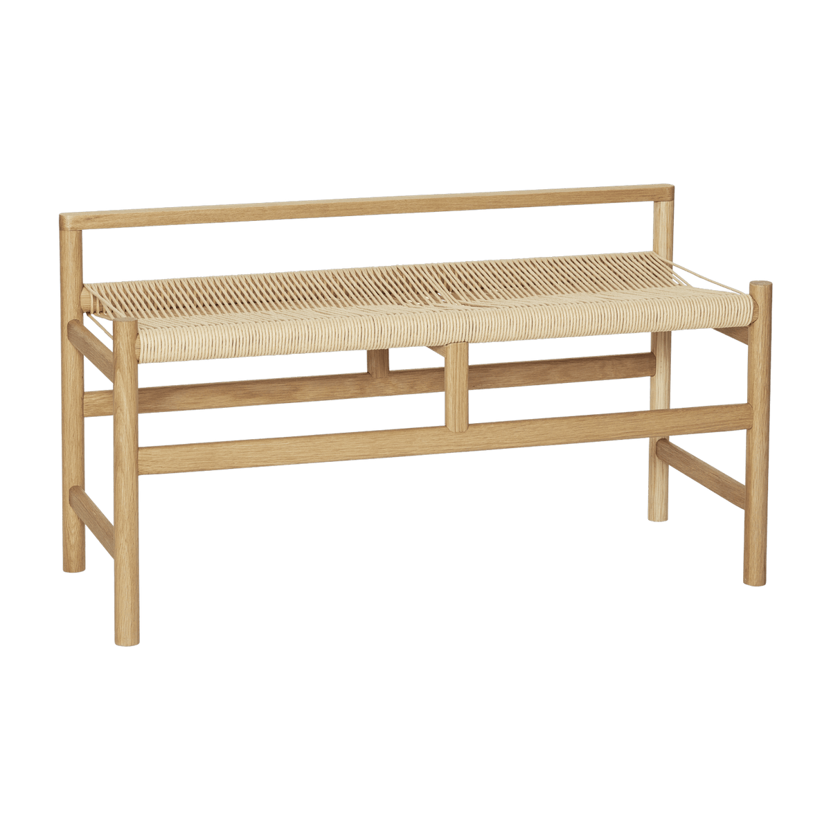 Banc en chêne naturel 100 x 41 x 55 cm Heritage - Hübsch - The Cool Republic