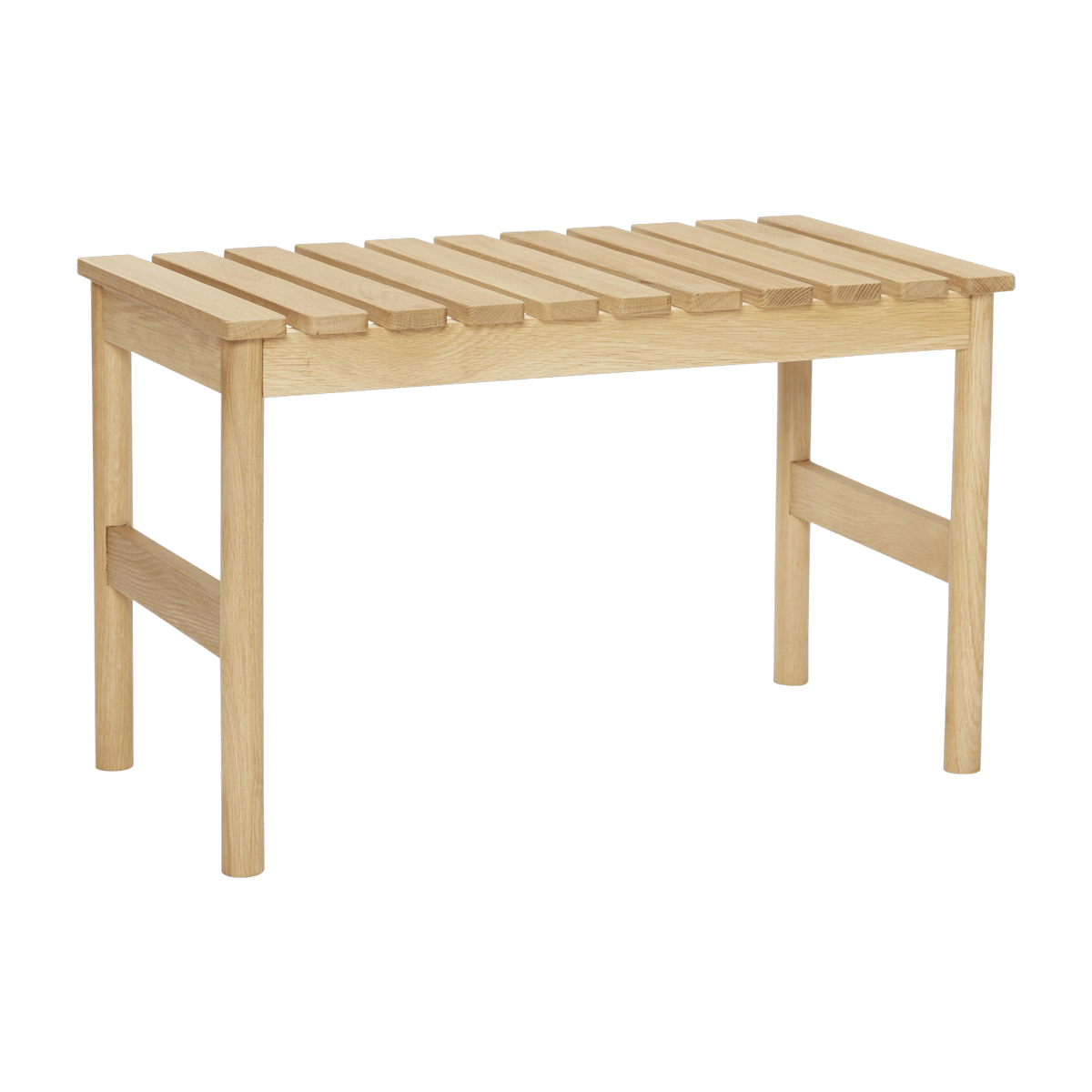 Banc en chêne naturel 70 x 40 x 45 cm Row - Hübsch - The Cool Republic