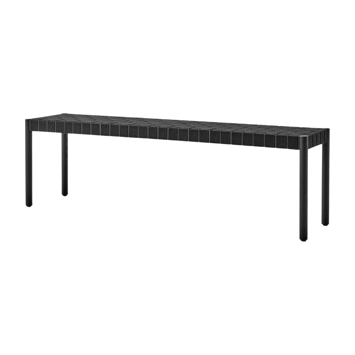 Banc en chêne noir 157 cm et assise noir Betty TK5 - &tradition - The Cool Republic