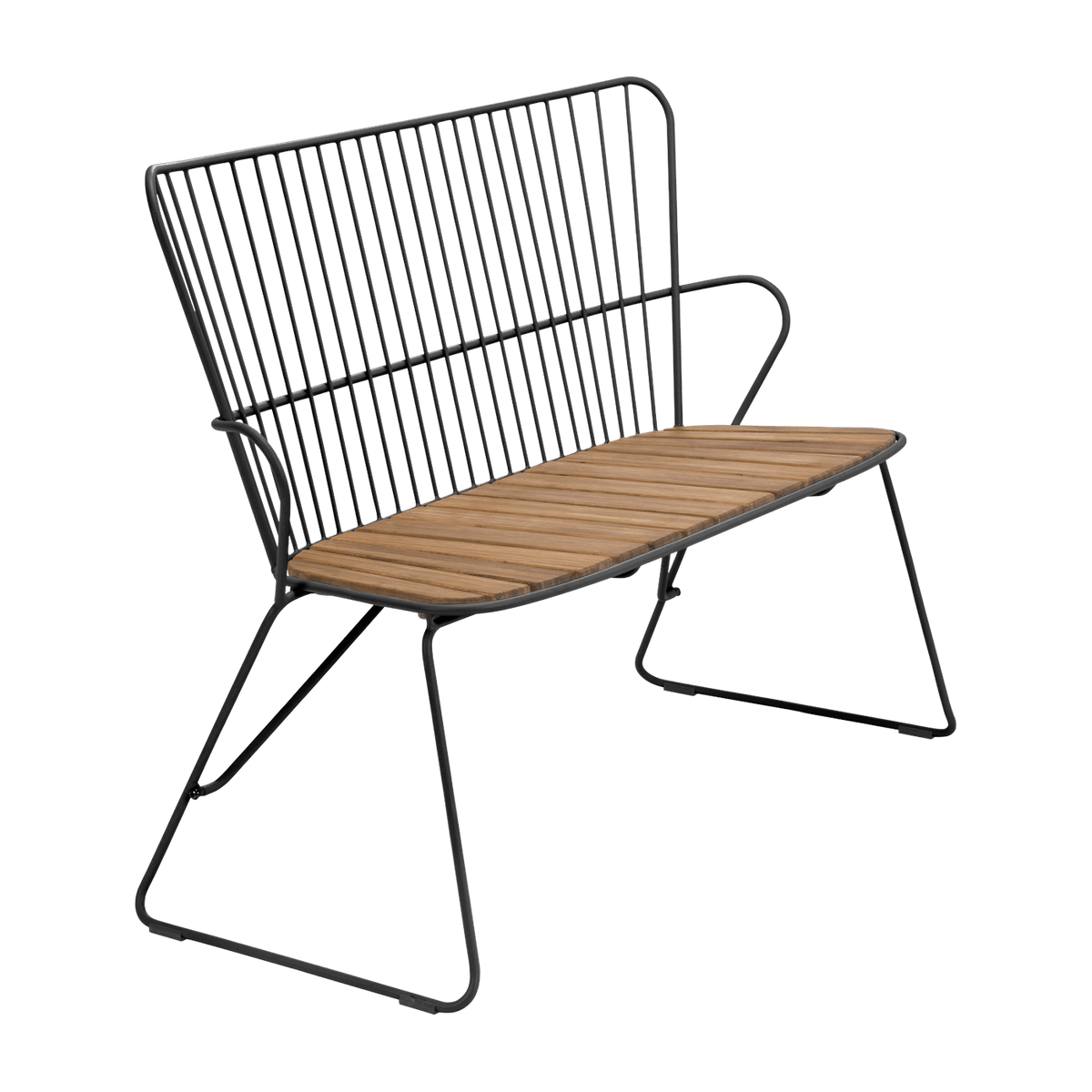 Banc en métal noir PAON - Houe - The Cool Republic