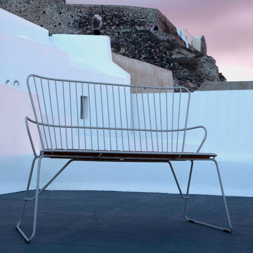 Banc en métal noir PAON - Houe - The Cool Republic
