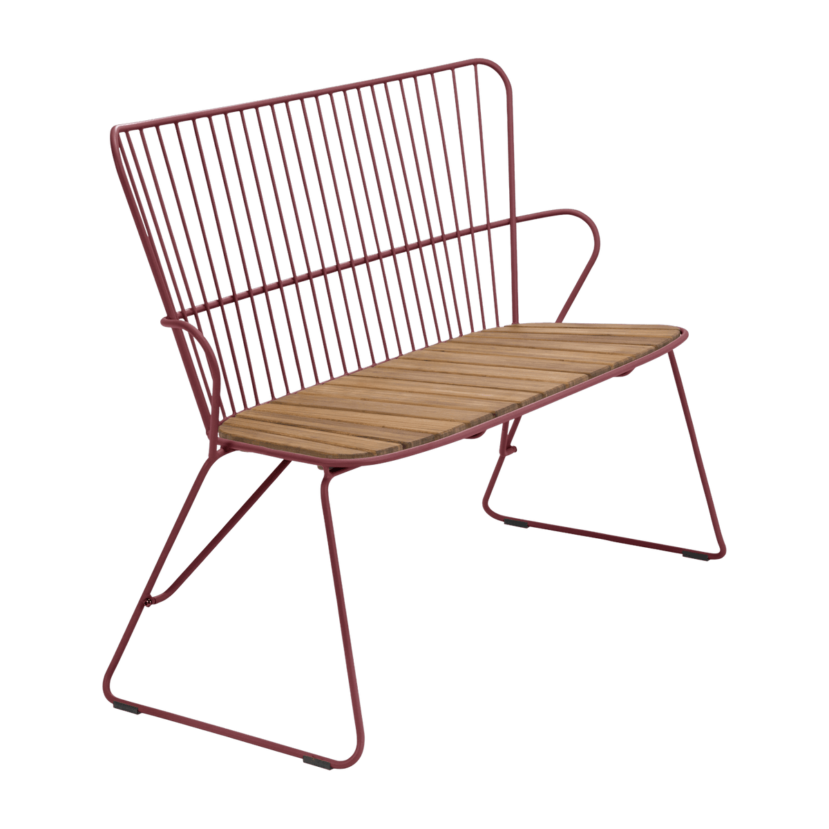 Banc en métal rouge Paprika PAON - Houe - The Cool Republic
