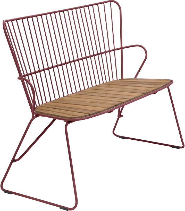 Banc en métal rouge Paprika PAON - Houe - The Cool Republic