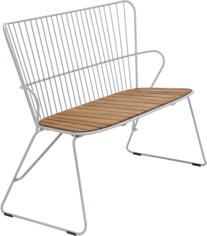 Banc en métal taupe PAON - Houe - The Cool Republic