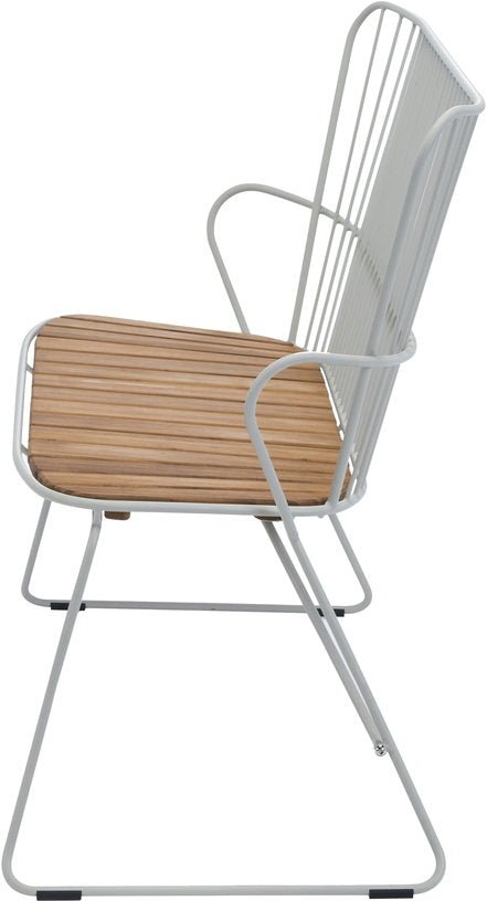 Banc en métal taupe PAON - Houe - The Cool Republic