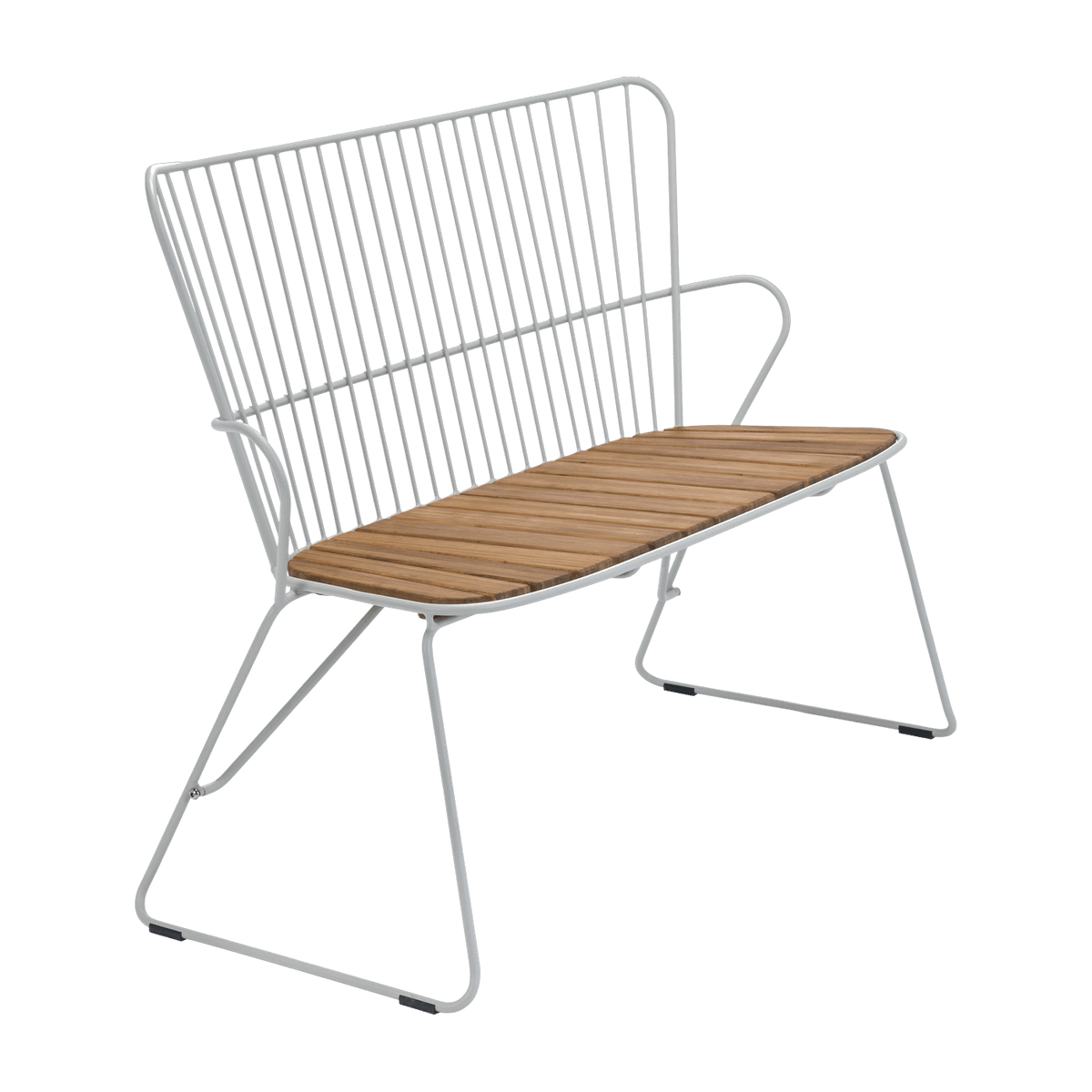 Banc en métal taupe PAON - Houe - The Cool Republic